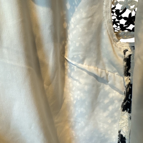 Talbots 8P Dress Crochet Black Ivory Chevron Stripe Sheath Work Cocktail EUC - Picture 7 of 8